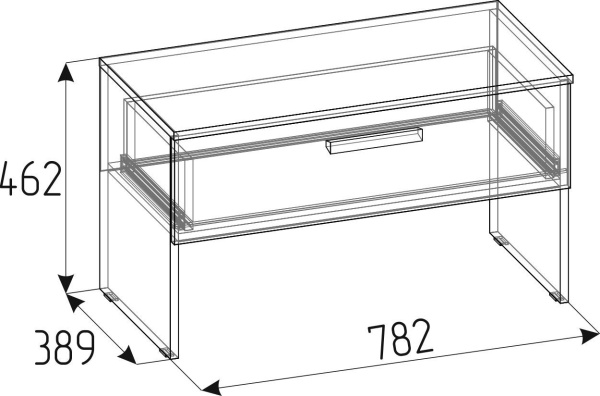 Тумба Nature 88, дуб крафт
